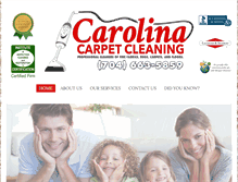 Tablet Screenshot of carolinacarpetcleaning.net